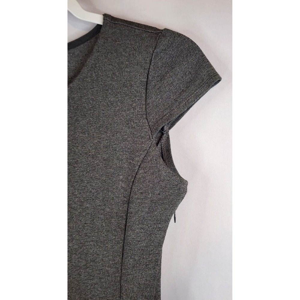 Madewell Dress Womens Small Dark Gray Stretch Pleated Classic Fit & Flare Mini - Picture 9 of 14